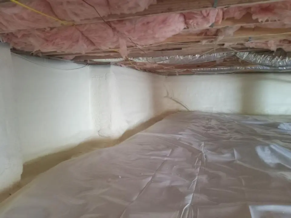 Crawl space encapsulation with closed-cell spray foam for Attic Insulation in Aberdeen