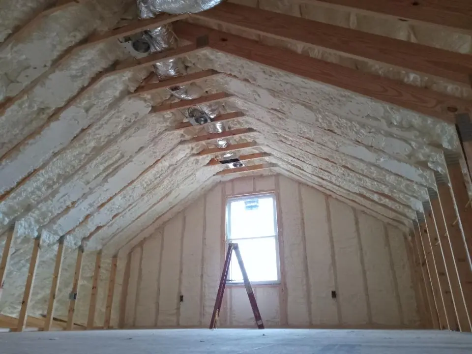Spray foam roofing application for Crawl Space Insulation project in Aberdeen